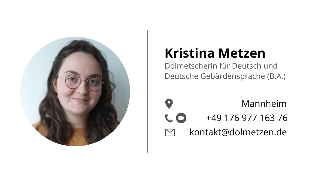 Kristina Metzen - kontakt@dolmetzen.de